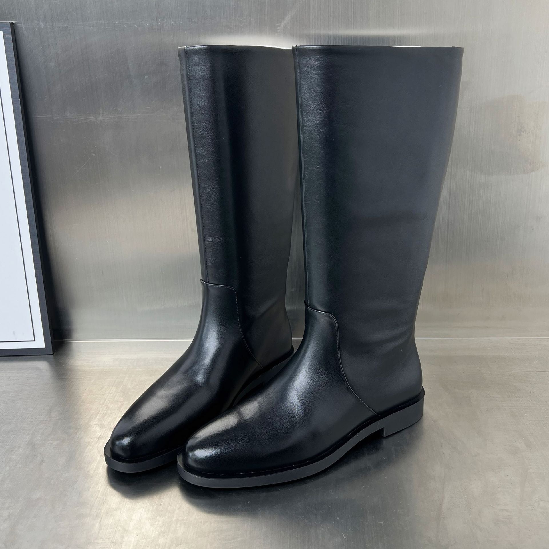 Damen elegante Stiefel aus hochwertigem Leder R&B