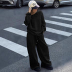 Damen Lässiger Oversized-Sweat-Anzug mit weitem Schnitt und atmungsaktivem Material R&B
