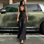 Damen Elegantes Nachthemd mit Spitzendetails R&B