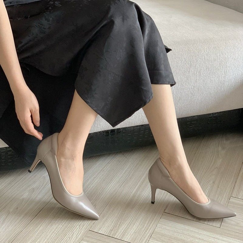 Damen Elegante Pumps mit spitz zulaufender Silhouette
