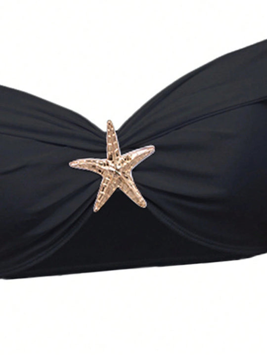 Damen Elegantes Bikiniset mit Wickelrock R&B