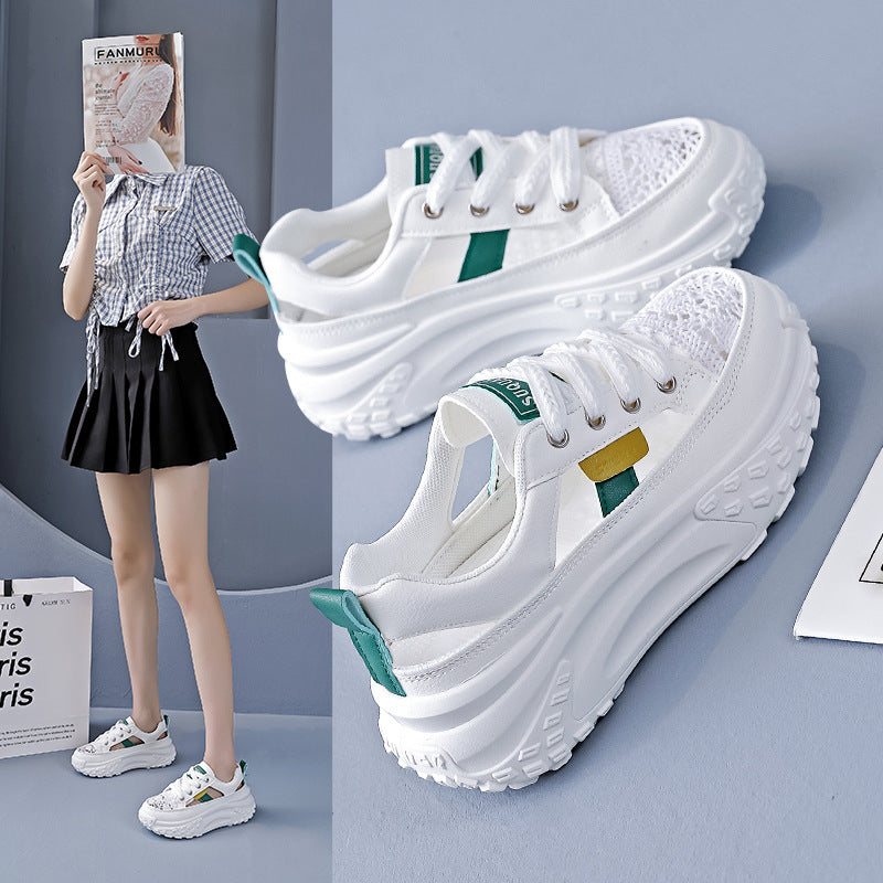 Damen Chunky Sneakers mit luftdurchlässigem Netz-Obermaterial und dämpfender Sohle R&B