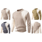 Herren modischer Strickpullover mit einzigartigem Zopfmuster und modernem Design R&B