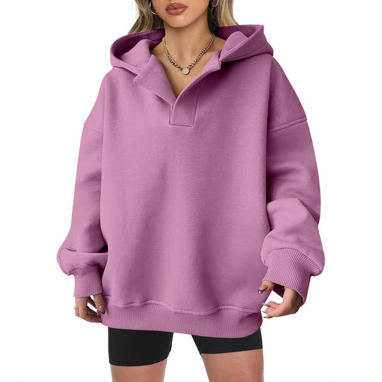 Damen Oversized Kapuzenpullover mit modischem Schnitt und legerem Look R&B