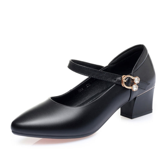Damen Mary Jane Pumps mit modischem Schmuckdetail und komfortablem Blockabsatz R&B