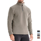 Herren Mikrofleece Pullover mit halbem Reißverschluss