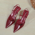 Damen stilvolle Slingback-Pumps mit schmalem Absatz