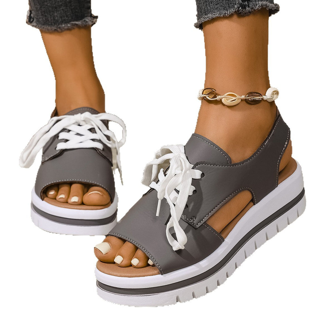 Damen modische Sandaletten mit offenen Zehen und frischem Design R&B