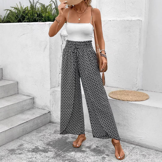 Damen Maxirock mit floralem Design und seitlichem Schlitz R&B