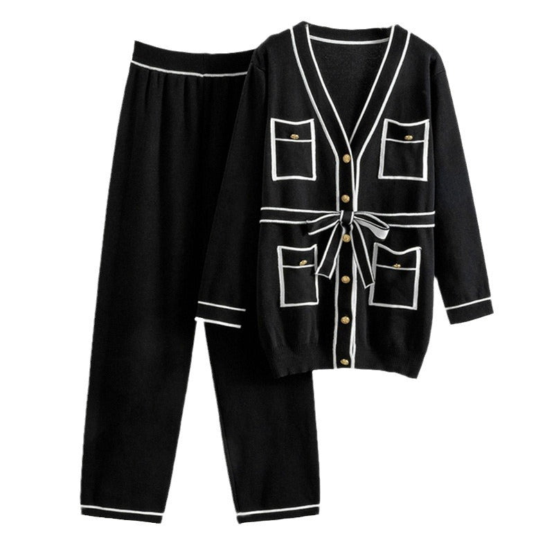 Damen gemütliches Strickanzug-Set R&B