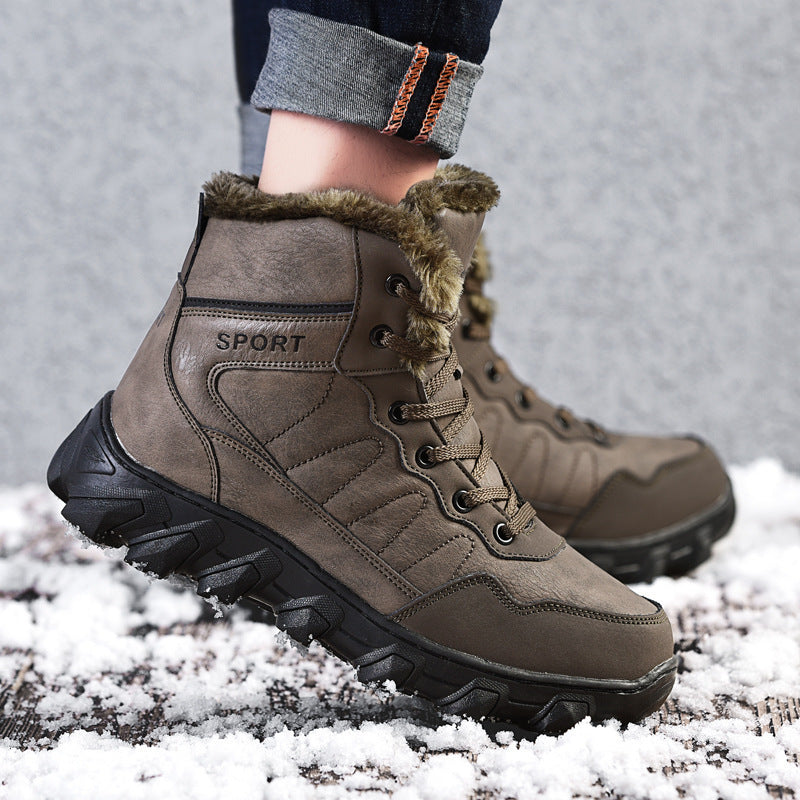Damen Sportliche Winterwanderstiefel mit isolierendem Futter und rutschfester Sohle R&B