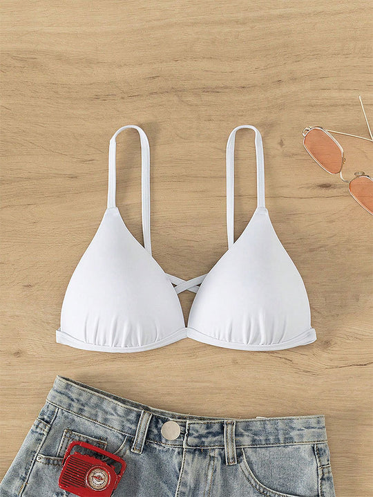 Damen Triangel-Bikinioberteil mit verstellbaren Riemen R&B