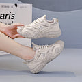 Damen Sportliche Chunky Sneakers mit atmungsaktiver Mesh-Oberfläche und rutschfester Sohle R&B