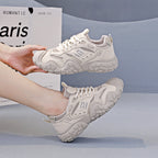 Damen Sportliche Chunky Sneakers mit atmungsaktiver Mesh-Oberfläche und rutschfester Sohle R&B