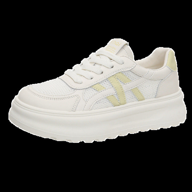 Damen Sportliche Sneaker mit bequemer Plateausohle und atmungsaktiver Obermaterialstruktur R&B
