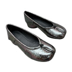 Damen Ballerinas mit schimmerndem Obermaterial und bequemer Passform