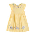 Mädchen Sommerkleid mit verspielten Hasen- und Blumenstickereien R&B