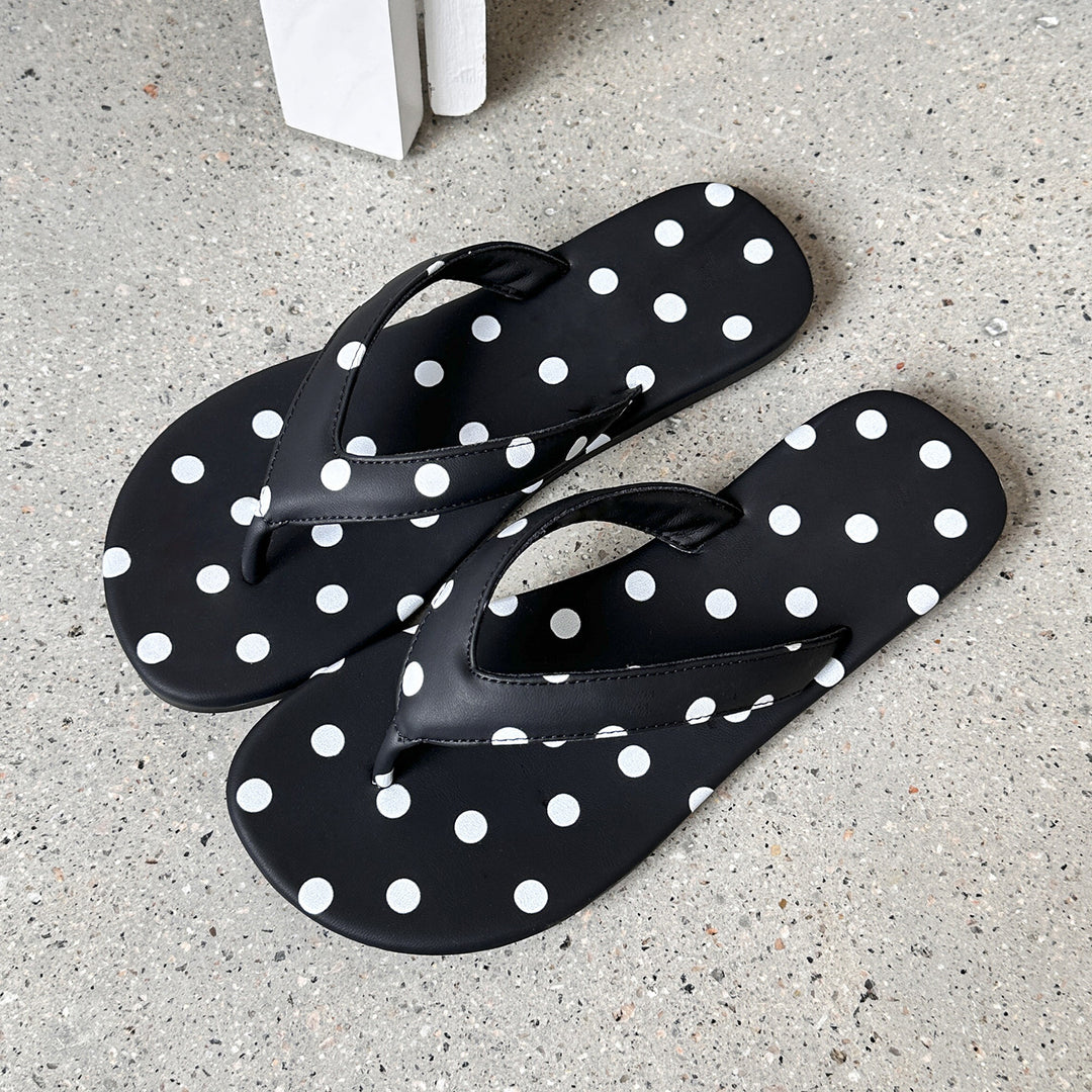 Damen Zehentrenner-Sandalen mit modernem Punkte-Design R&B