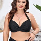 Damen Push-Up Bikinioberteil mit Wickel-Design R&B