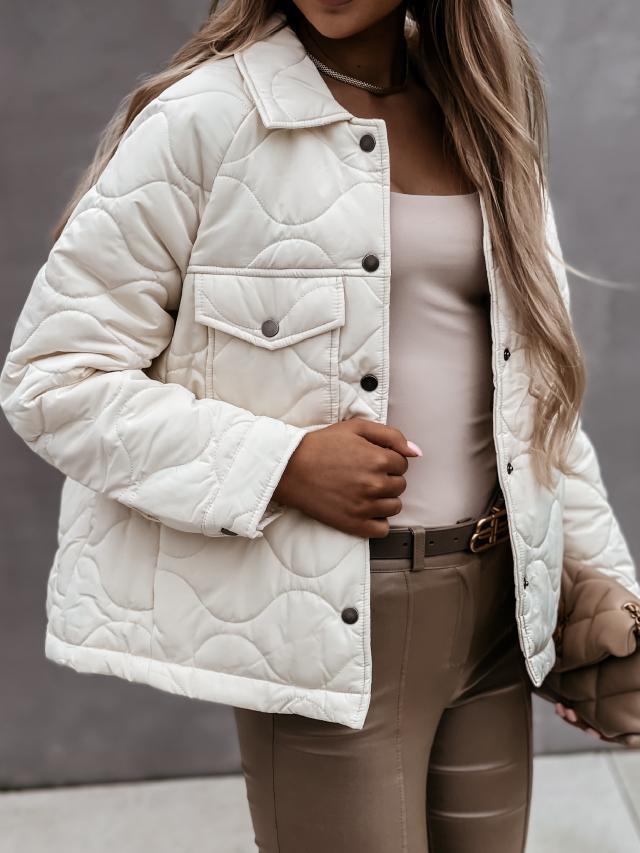 Damen gesteppte Übergangsjacke mit trendigem Oversized-Schnitt R&B