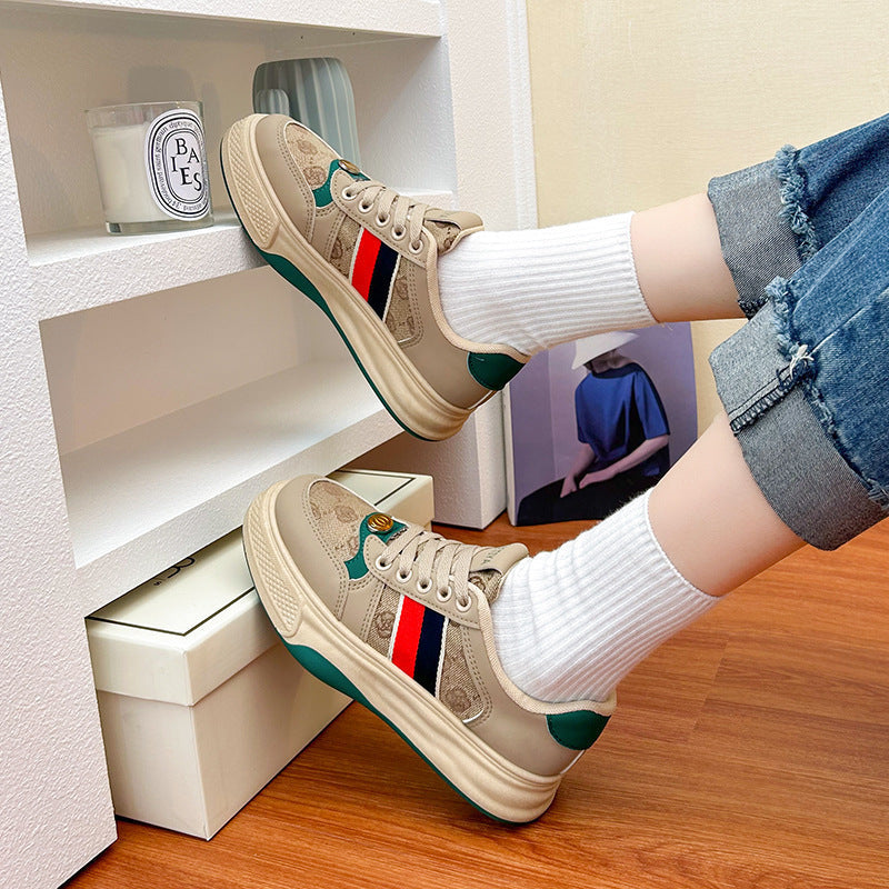 Damen Modische Sneakers mit atmungsaktiver Oberflächenstruktur und rutschfester Sohle R&B