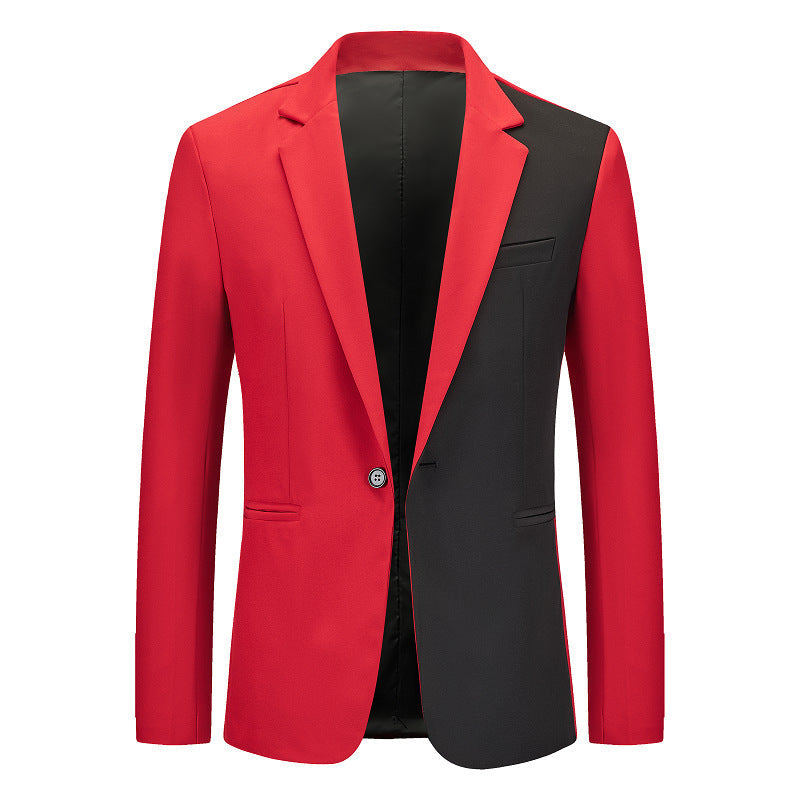 Herren kontrastierender Blazer mit modernem Schnitt R&B