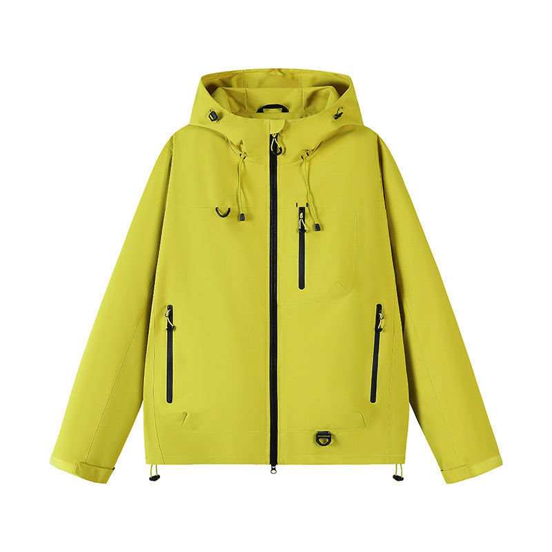 Damen funktionale Wetterjacke mit verstellbarem Kapuzensystem und atmungsaktiven Eigenschaften R&B