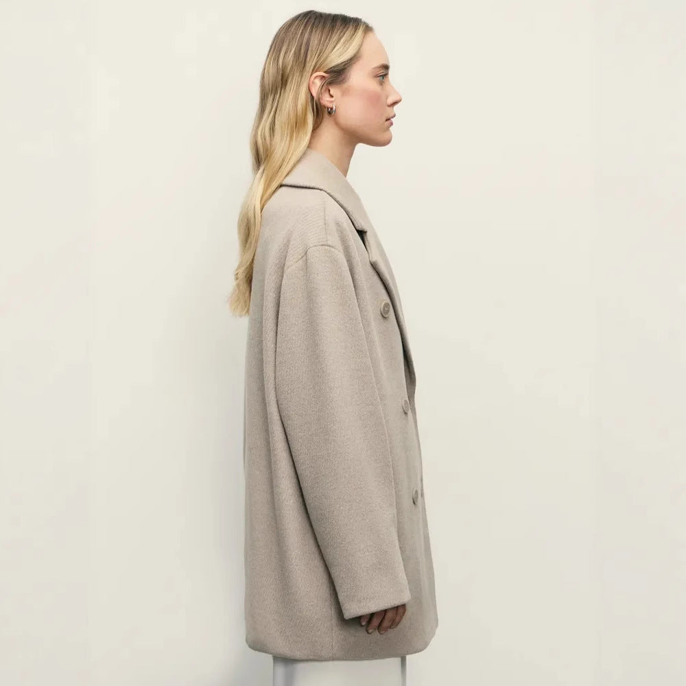Damen Elegante Doppeltüra-Manteljacke R&B