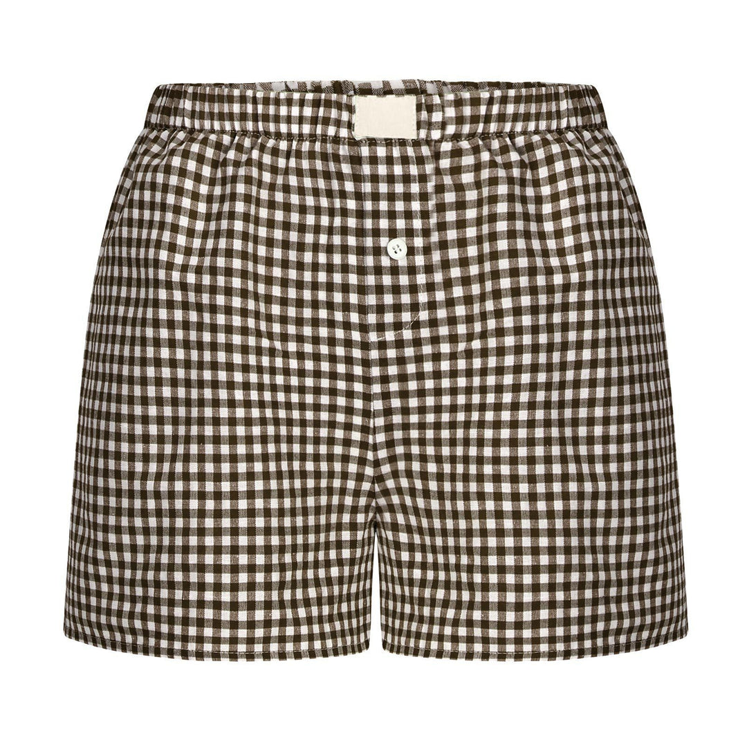 Damen lässige Karohose R&B