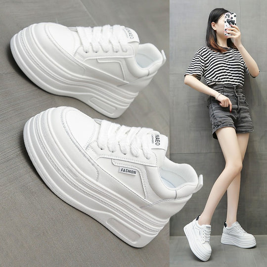 Damen Plateau Sneakers mit ergonomischer Sohle und modischem Design R&B
