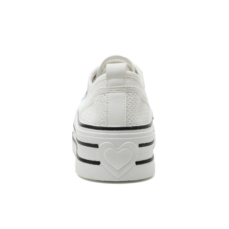 Damen Premium Plateau Sneakers mit atmungsaktivem Obermaterial R&B