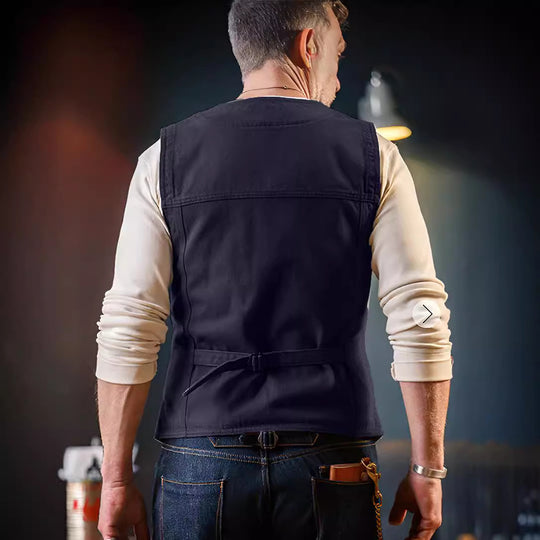 Herren komfortable Weste mit praktischen Taschen R&B