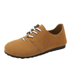 Damen bequeme Sneakers aus weichem Wildleder R&B