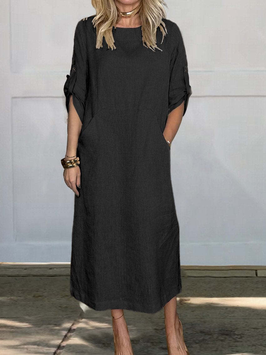 Damen Leichte Sommerkleid R&B