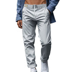 Herren elegante Freizeithose mit lockerem Schnitt und atmungsaktiver Struktur R&B