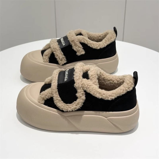 Damen Fleecegefütterte Sneakers mit sportlichem Design und rutschfester Sohle R&B