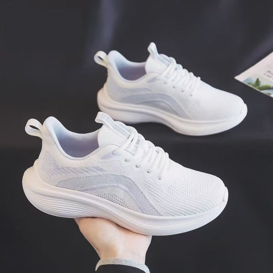 Damen Atmungsaktive Lauf-Sneaker mit stoßdämpfender Sohle und flexibler Struktur R&B