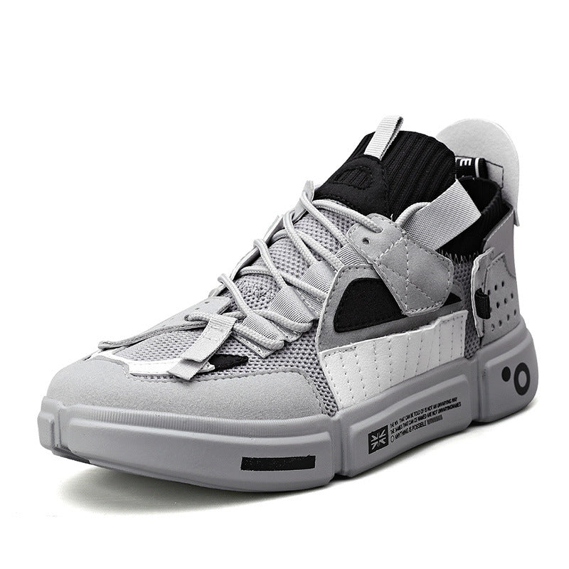 Damen Sportliche High-Top Sneakers mit strapazierfähigem Obermaterial und atmungsaktiver Struktur R&B