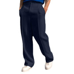 Herren Bequeme Slim-Fit Jogginghose aus hochwertigem Baumwollmix mit seitlichen Kontrasten R&B