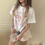 Damen Grafik T-Shirt mit maritimem Muschelmotiv und legerem Schnitt R&B
