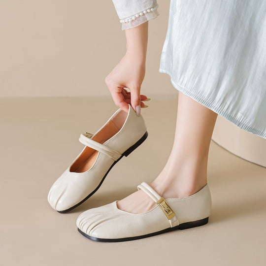 Damen Ballerinas mit dekorativem Riemen und modischem Akzent R&B