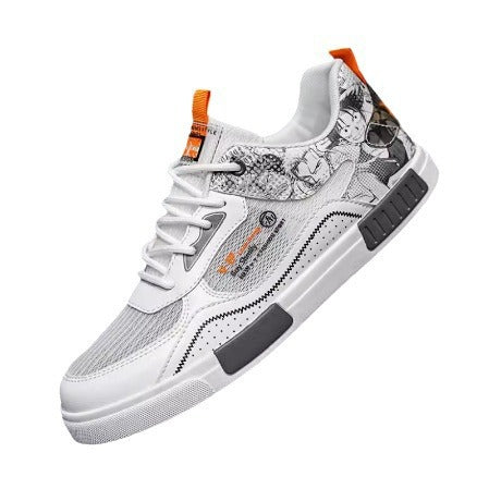 Damen Sportliche Sneakers mit grafischen Akzenten und atmungsaktivem Obermaterial R&B