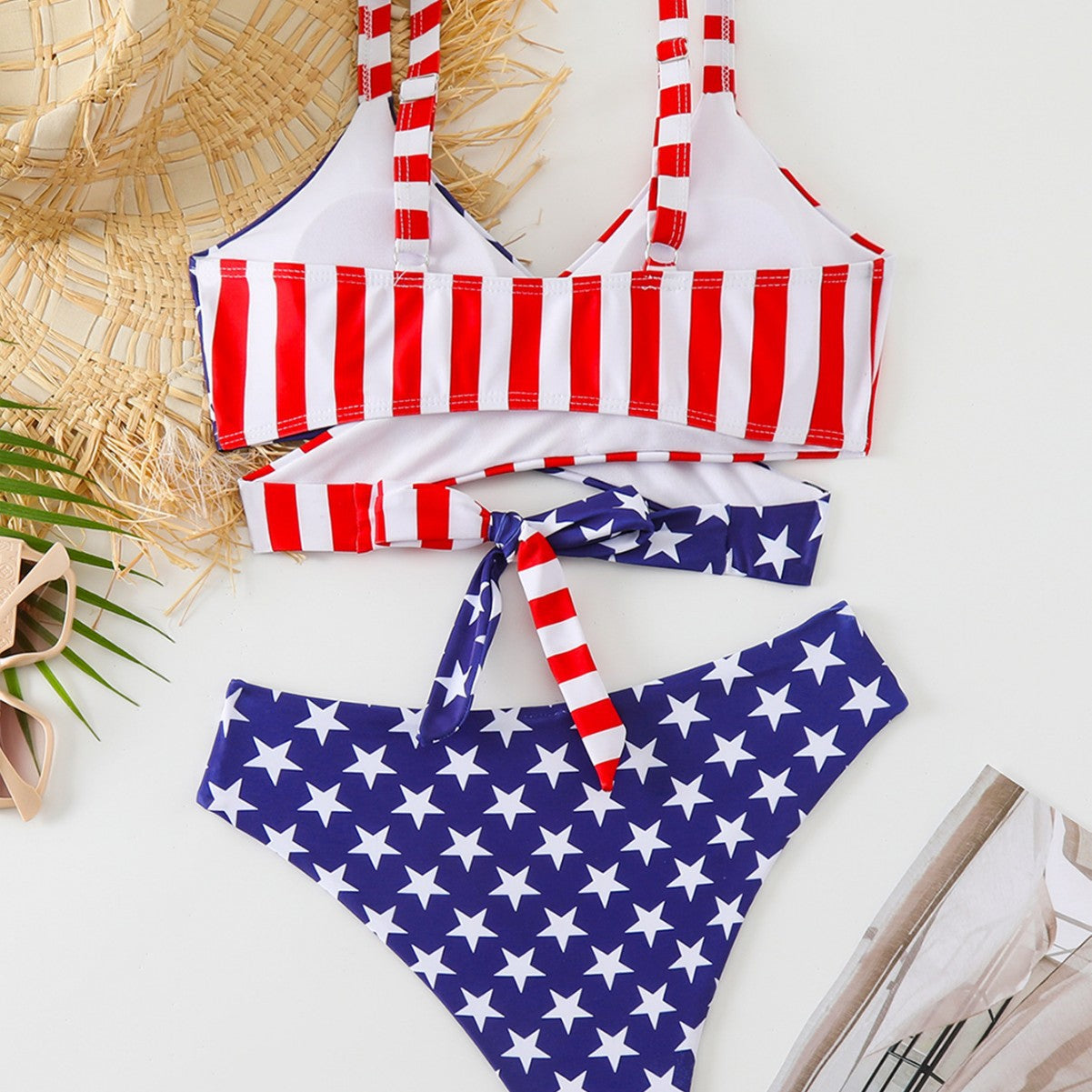 Damen Triangel-Bikini mit innovativem Wickel-Design