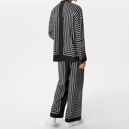Damen Modernes Freizeit-Set mit geometrischem Muster R&B