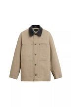 Herren modische Utility-Jacke mit großen aufgesetzten Taschen und anpassbarem Kragen Hedi-Mode