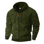Herren Kapuzensweatjacke mit insbesondere atmungsaktiver Struktur und praktischen Taschen R&B