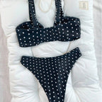 Damen Bandeau-Bikini-Set mit Muschel-Detail R&B