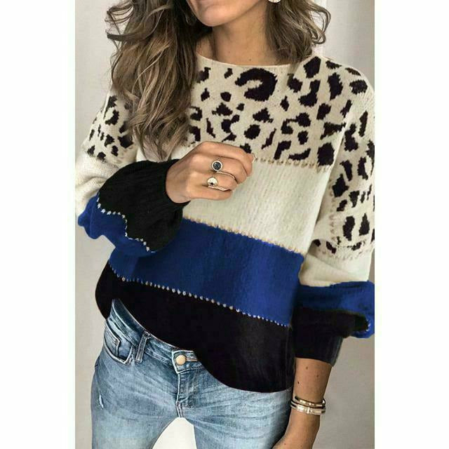 R&B | Pullover mit Leoparden Print