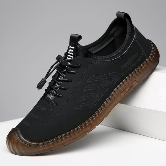 Damen Bequeme Sport-Casual Sneakers mit elastischen Schnürsenkeln R&B