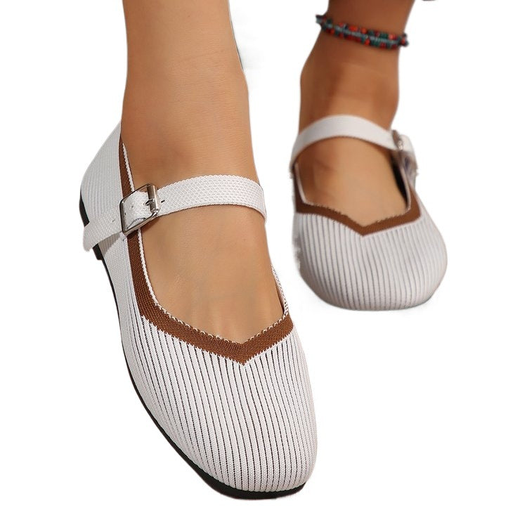Damen Stilvolle und komfortable Ballerinas mit großem Schleifendetail R&B